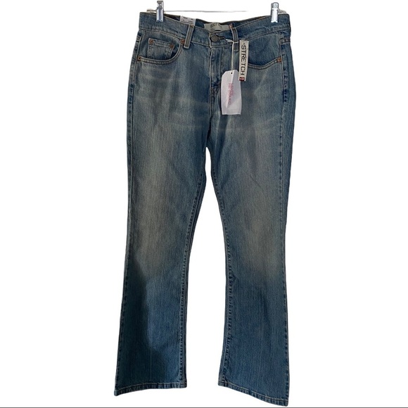Levi’s 515 Light Wash Denim Nouveau Boot Cut Stretch  Jeans Women 6x31 NWT - Picture 1 of 11